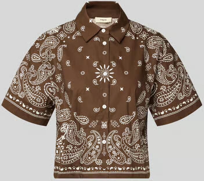 SUNCOO PARIS regular fit overhemdblouse met 1 2-mouwen model 'LUZ' - Foto 2
