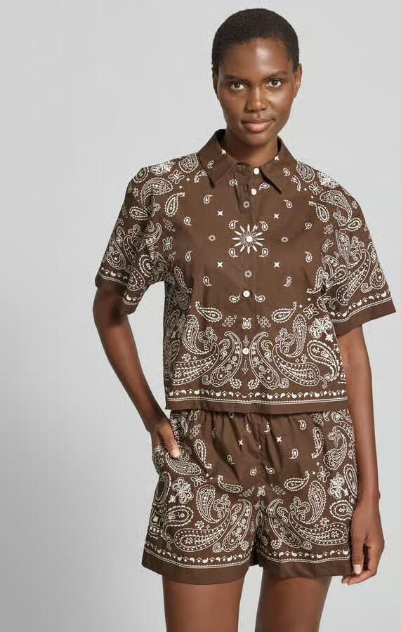 SUNCOO PARIS regular fit overhemdblouse met 1 2-mouwen model 'LUZ' - Foto 3