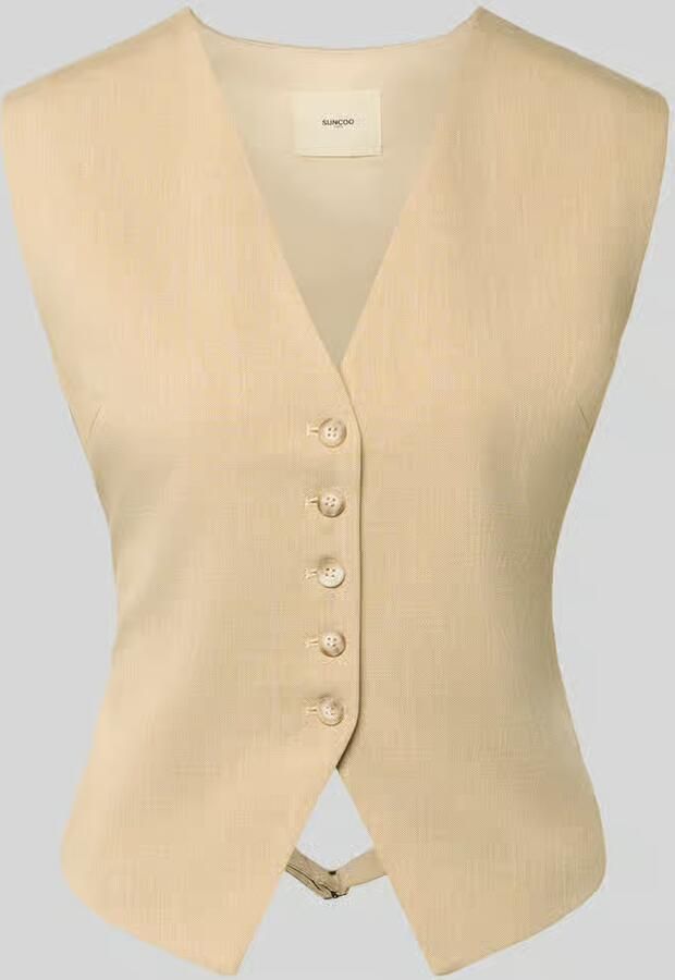 SUNCOO PARIS slim fit gilet met viscosegehalte model 'DYLAN' - Foto 2