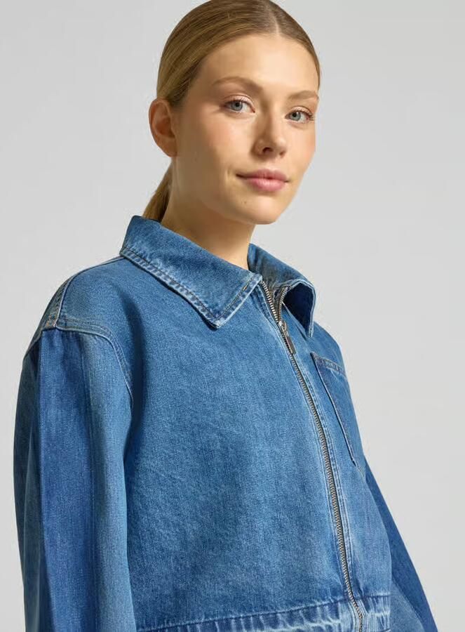 SUNCOO PARIS Spijkerjack met viscosegehalte model 'DENZEL'