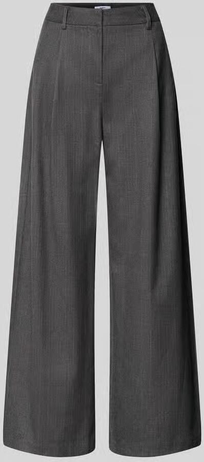 SUNCOO PARIS Wide leg broek met bandplooien model 'JAYCE'