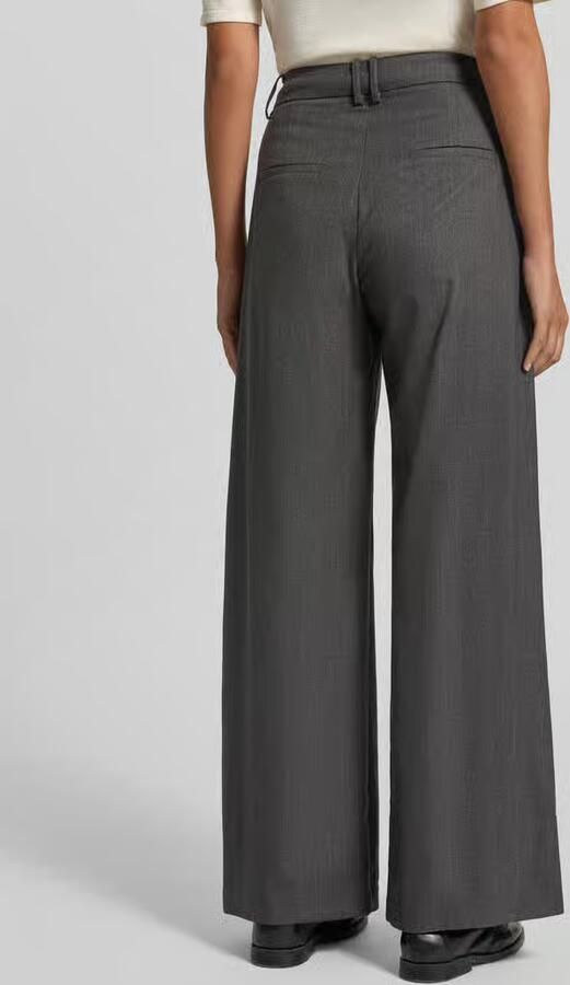 SUNCOO PARIS Wide leg broek met bandplooien model 'JAYCE' - Foto 3
