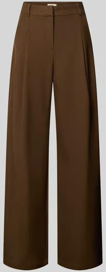 SUNCOO PARIS wide leg broek met bandplooien model 'JOKER'