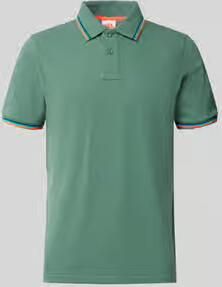Sundek slim fit poloshirt met contraststrepen model 'Brice'