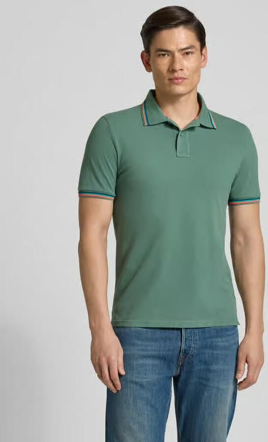Sundek slim fit poloshirt met contraststrepen model 'Brice' - Foto 3