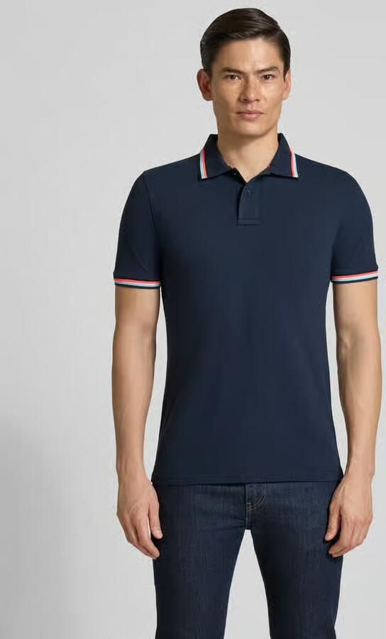 Sundek slim fit poloshirt met contraststrepen model 'Brice' - Foto 4