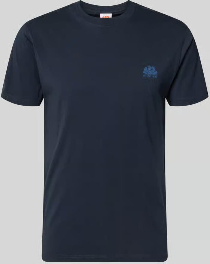 Sundek slim fit T-shirt van puur katoen - Foto 2