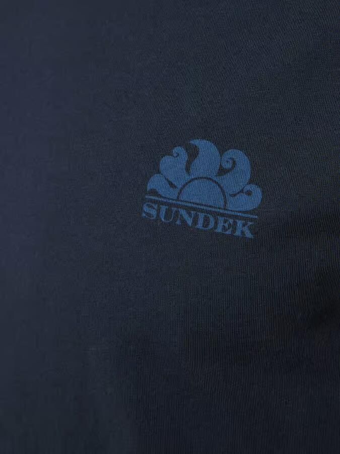 Sundek slim fit T-shirt van puur katoen