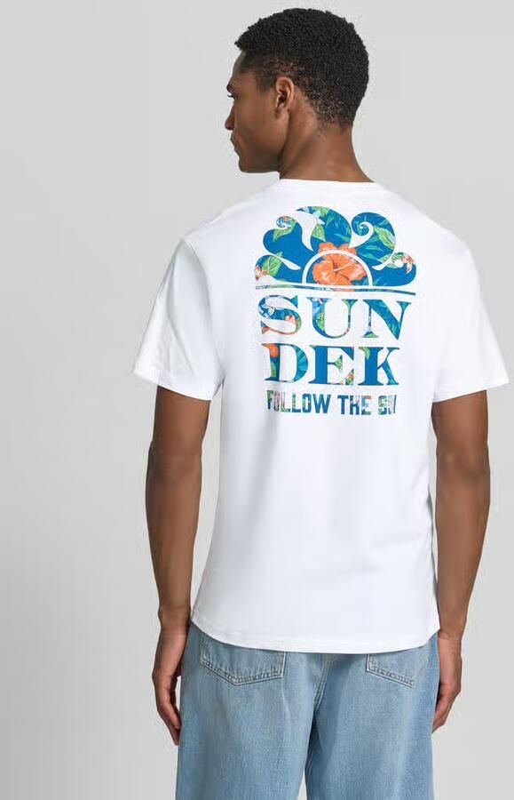 Sundek T-shirt met motiefprint op de achterkant - Foto 2