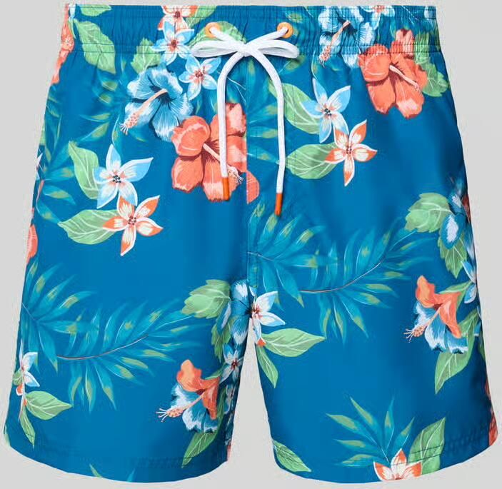 Sundek Zwemshort met achterzak en labelpatch - Foto 2