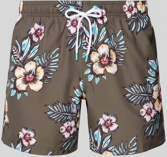 Sundek Zwemshort met achterzak en labelpatch - Foto 2