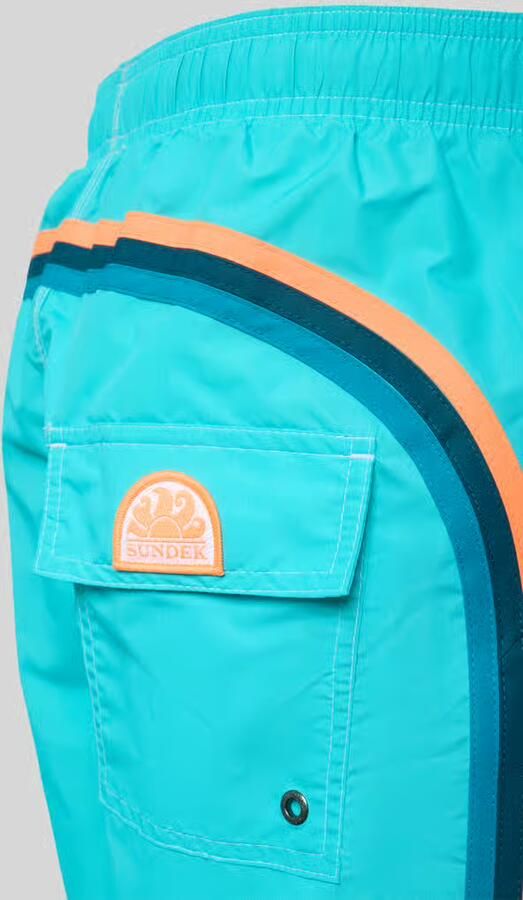 Sundek Zwemshort met elastische tailleband model 'UNI SHORTS NEON'