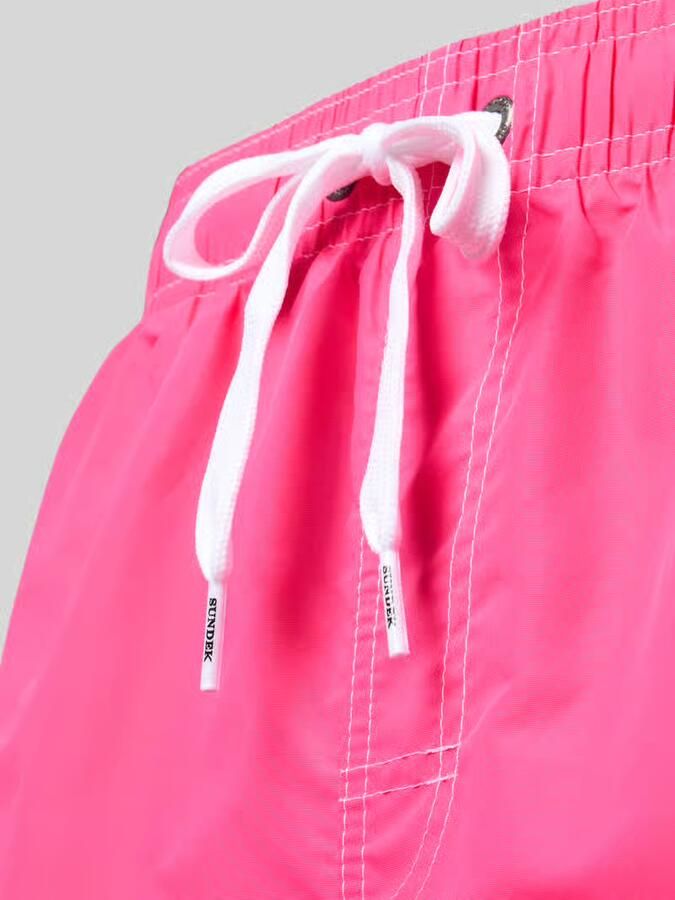 Sundek Zwemshort met elastische tailleband model 'UNI SHORTS NEON'