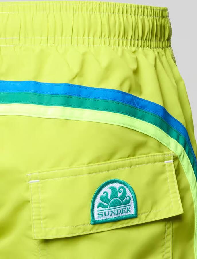 Sundek Zwemshort met elastische tailleband model 'UNI SHORTS NEON' - Foto 2