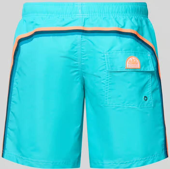 Sundek Zwemshort met elastische tailleband model 'UNI SHORTS NEON'
