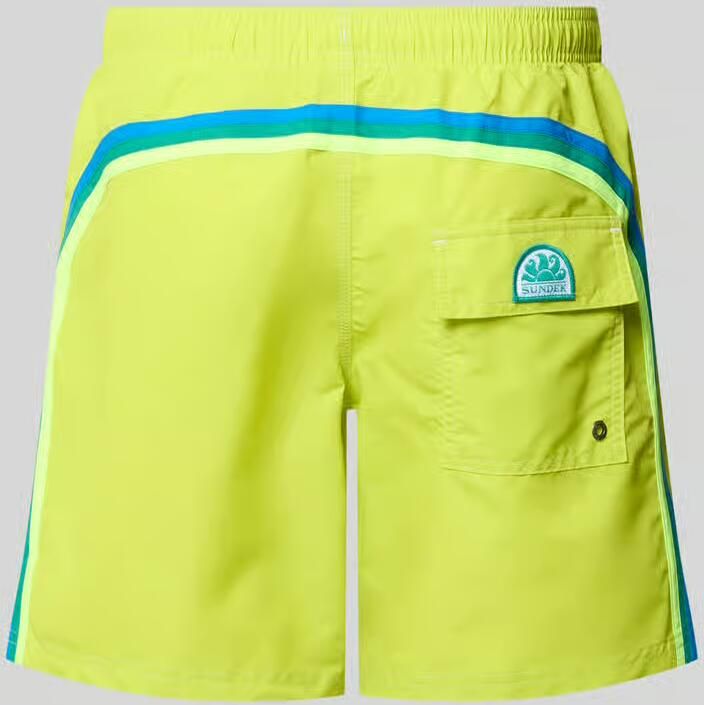 Sundek Zwemshort met elastische tailleband model 'UNI SHORTS NEON' - Foto 2