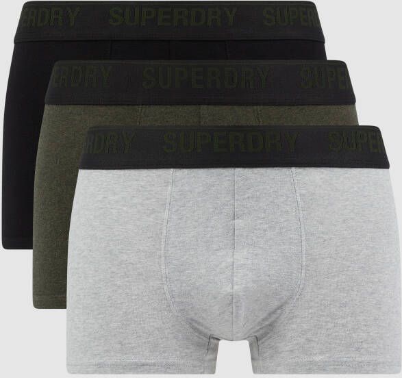 Superdry Boxershort met labeldetails in een set van 3 stuks