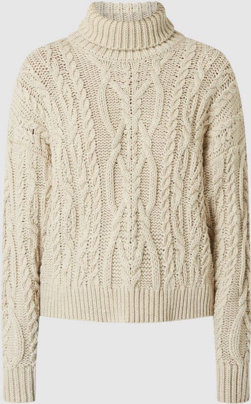 Superdry Vintage High Neck Cable Knit Trui Dames