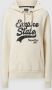 Superdry Dames sweatshirt met capuchon Vintage Logo Borough Beige Dames - Thumbnail 4