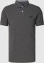 Superdry gemêleerde regular fit polo Classic Pique rich charcoal marl - Thumbnail 3