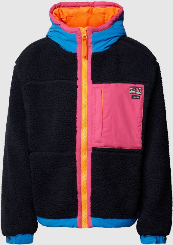 Superdry Sherpa jack in colour-blocking-design model 'VINTAGE'