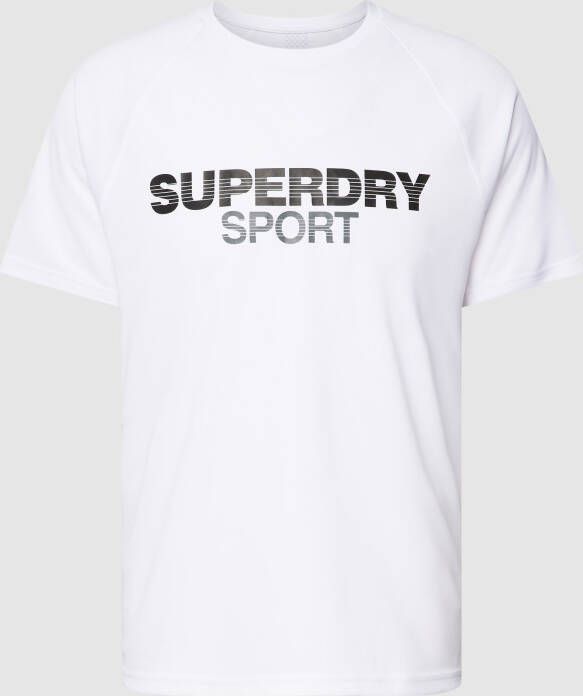 Superdry Sports T-shirt met ronde hals model 'TRAIN ACTIVE'