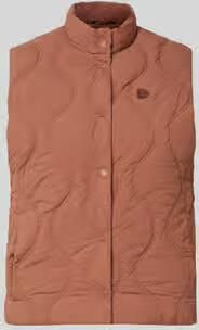 Superdry Bodywarmer met opstaande kraag en labelstitching