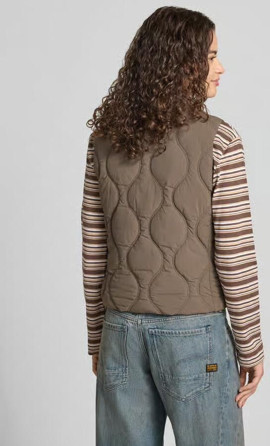 Superdry Bodywarmer met opstaande kraag en labelstitching - Foto 3