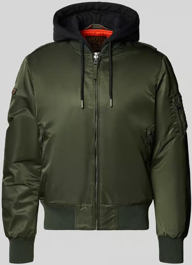 Superdry bomberjack met capuchon en ritszakken - Foto 2