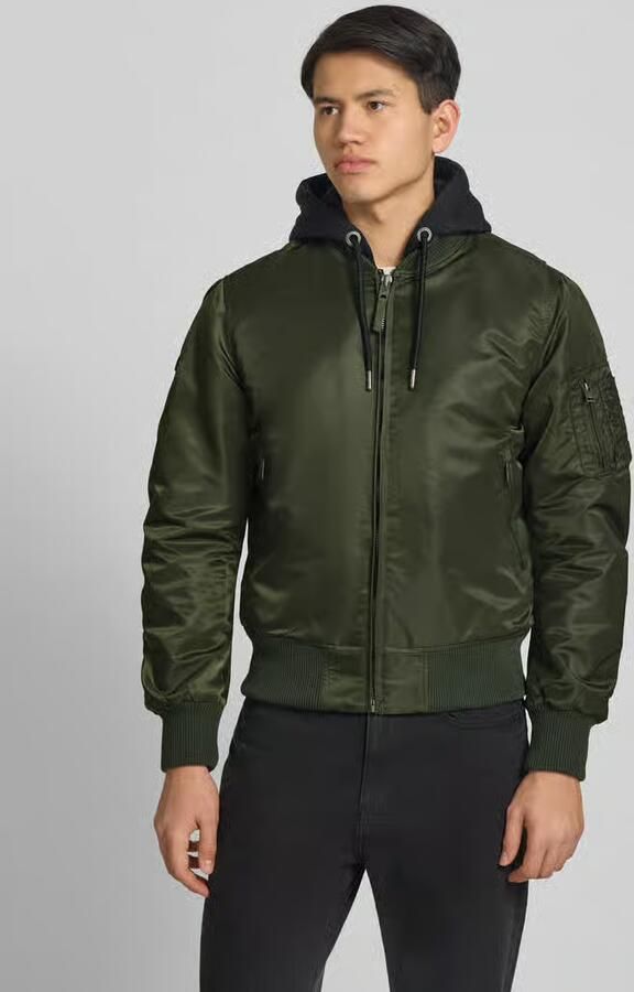 Superdry bomberjack met capuchon en ritszakken - Foto 3