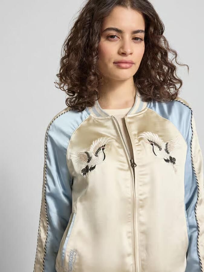 Superdry Bomberjack met motief- en logo-stitching