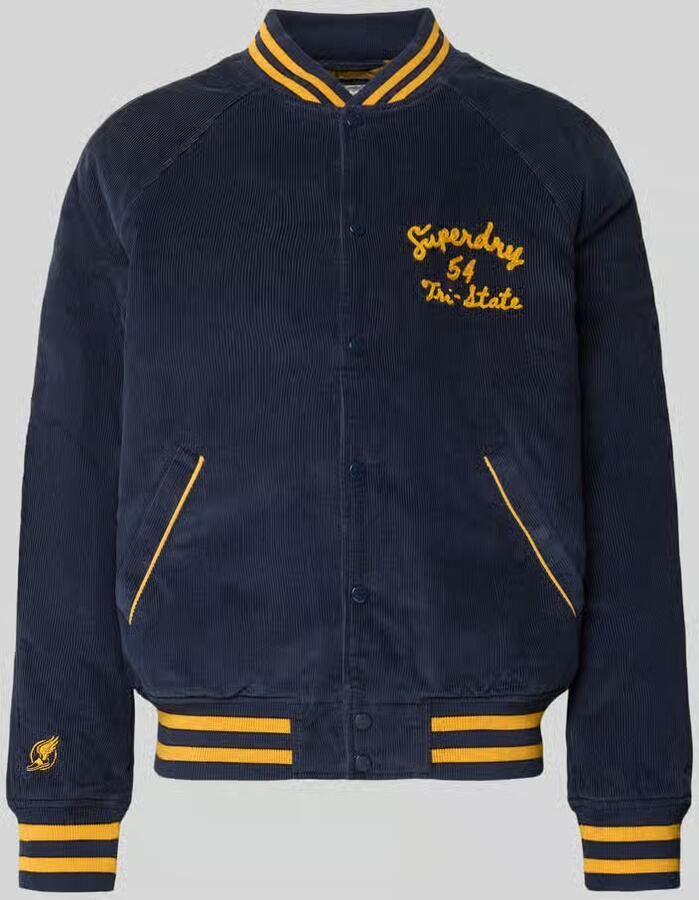 Superdry College-jack van corduroy met labelstitching