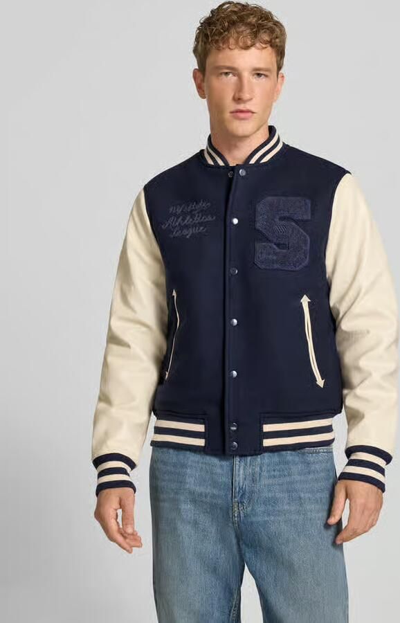 Superdry College-jack van wolmix met steekzakken - Foto 3