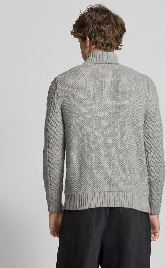 Superdry Gebreide pullover met kabelpatroon model 'Jacob'