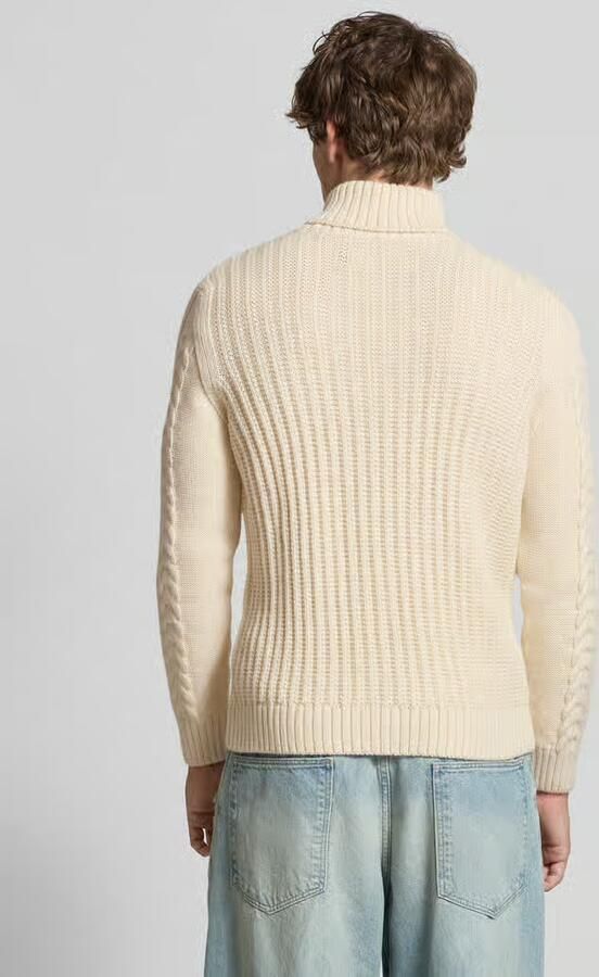 Superdry Gebreide pullover met kabelpatroon model 'Jacob'