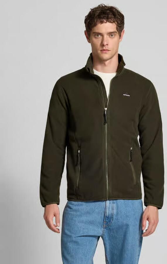 Superdry Fleecejack met opstaande kraag - Foto 2