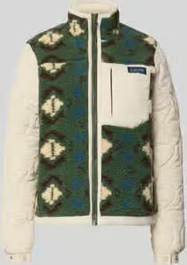 Superdry Fleecejack met stiknaden en labeldetail