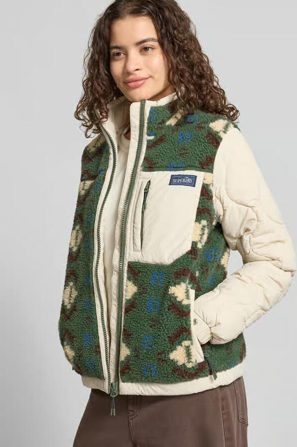 Superdry Fleecejack met stiknaden en labeldetail - Foto 2