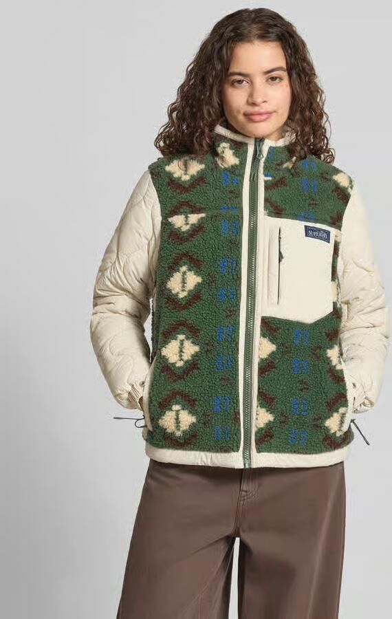 Superdry Fleecejack met stiknaden en labeldetail - Foto 3