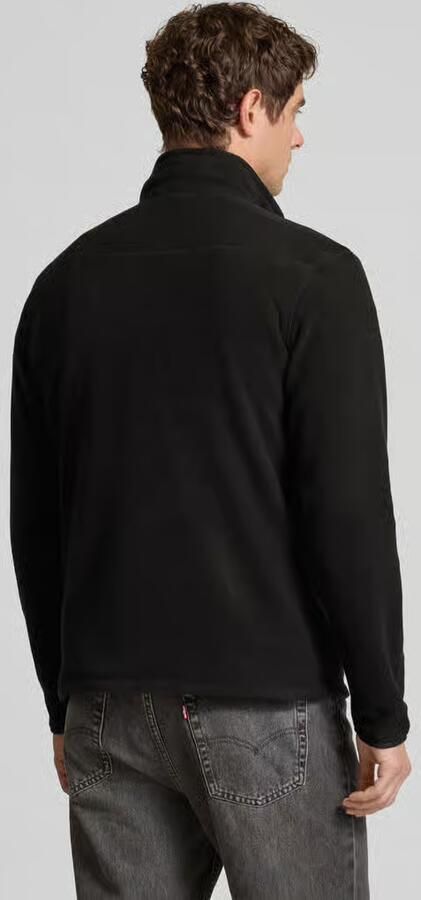 Superdry Fleecepullover met labelstitching en opstaande kraag
