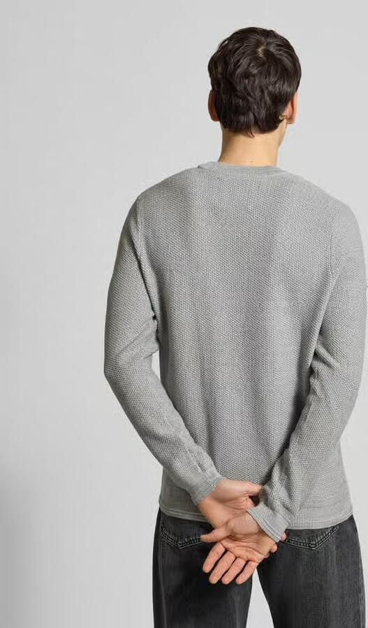 Superdry Gebreide pullover met ribboorden