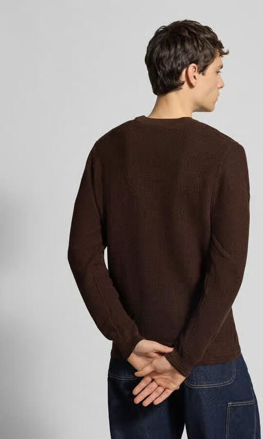 Superdry Gebreide pullover met ribboorden