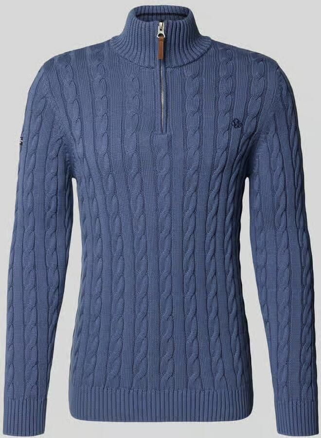 Superdry Gebreide trui van puur katoen