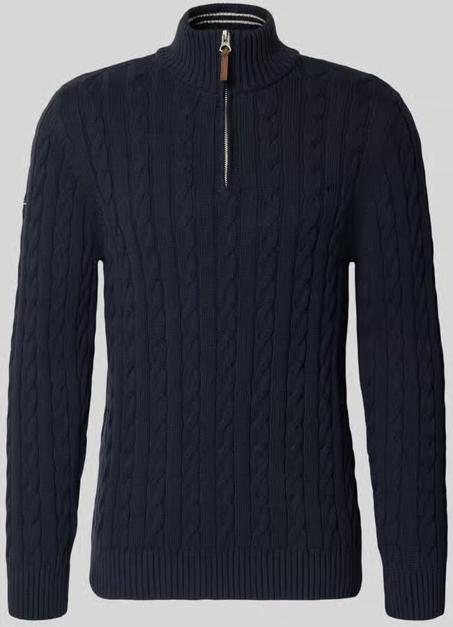 Superdry Gebreide trui van puur katoen