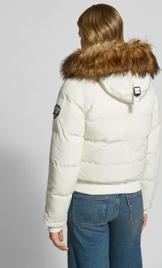 Superdry Gewatteerd jack met capuchon en imitatiebont model 'EVEREST BOMBER' - Foto 3