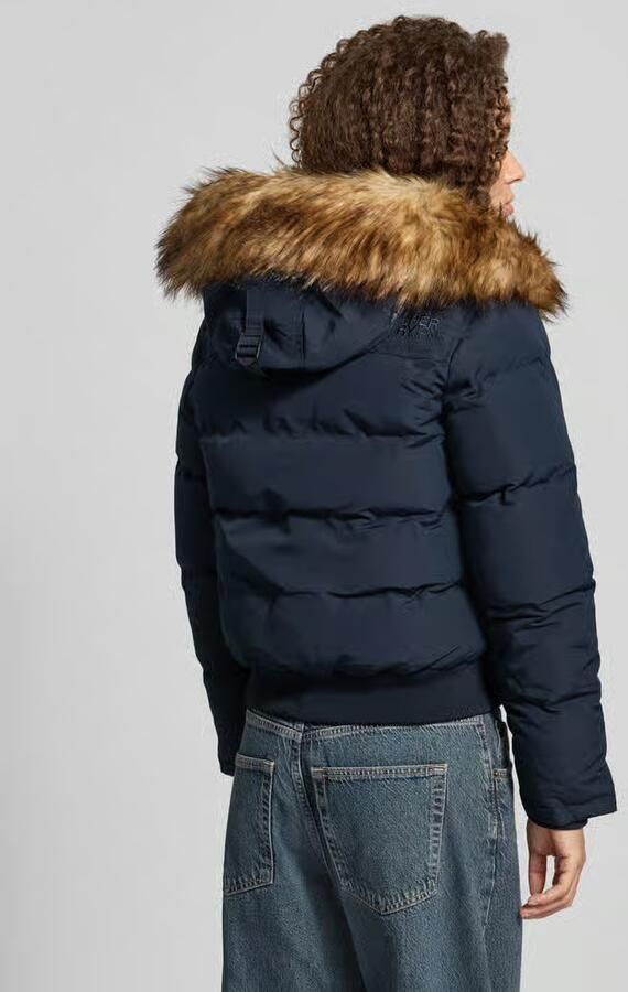 Superdry Gewatteerd jack met capuchon en imitatiebont model 'EVEREST BOMBER' - Foto 3