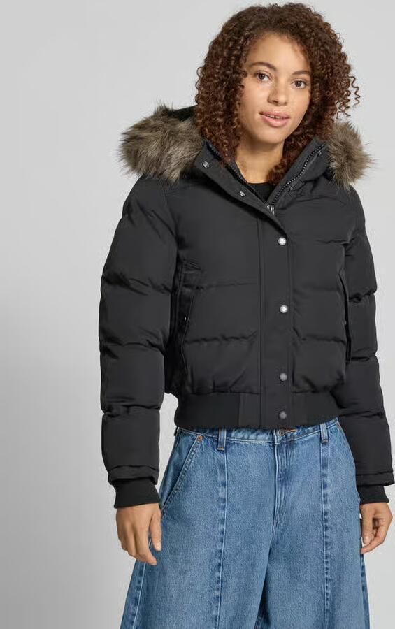 Superdry Gewatteerd jack met capuchon en imitatiebont model 'EVEREST BOMBER' - Foto 3