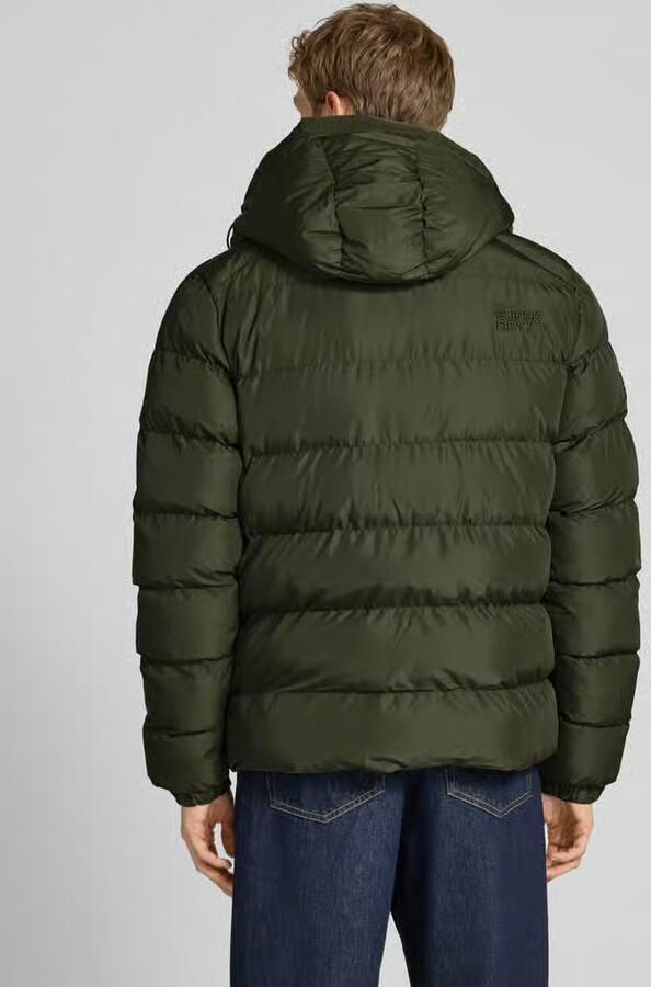 Superdry Gewatteerd jack met capuchon en ritszakken opzij - Foto 10