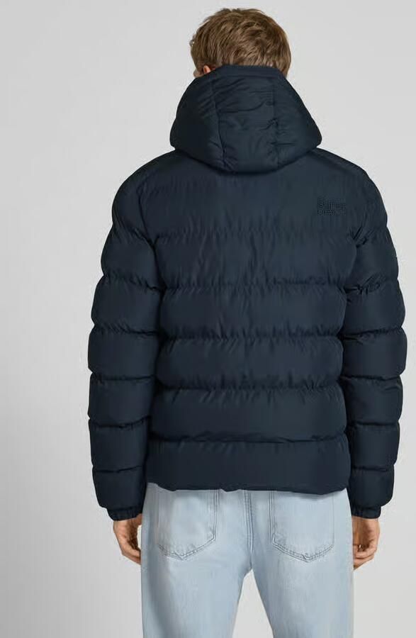 Superdry Gewatteerd jack met capuchon en ritszakken opzij - Foto 9