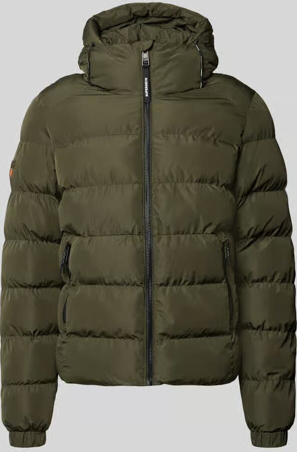 Superdry Gewatteerd jack met capuchon en ritszakken opzij - Foto 5